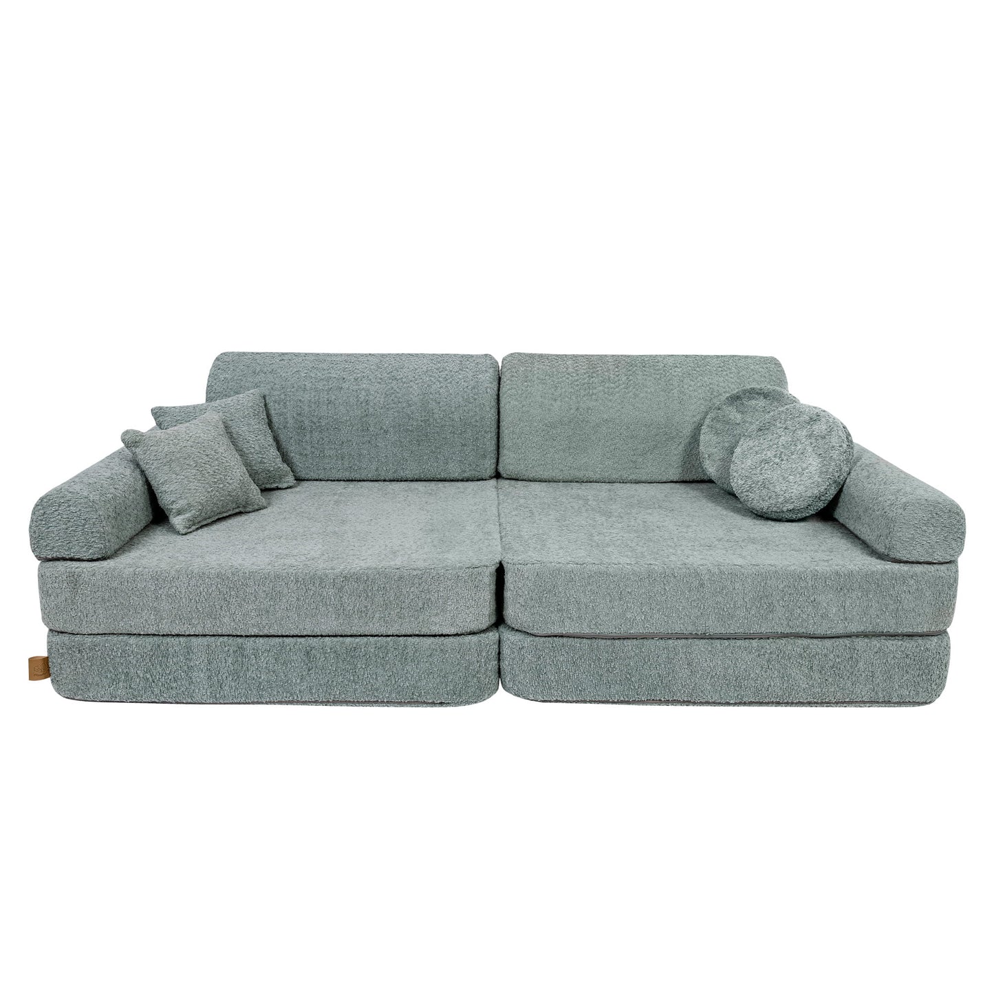 Large Modular Sofa for Kids - Premium Boucle, Fresh Mint