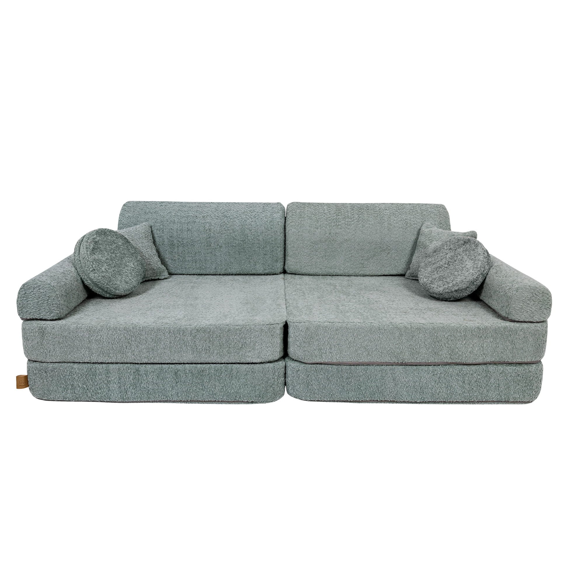 Large Modular Sofa for Kids - Premium Boucle, Fresh Mint