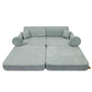 Large Modular Sofa for Kids - Premium Boucle, Fresh Mint