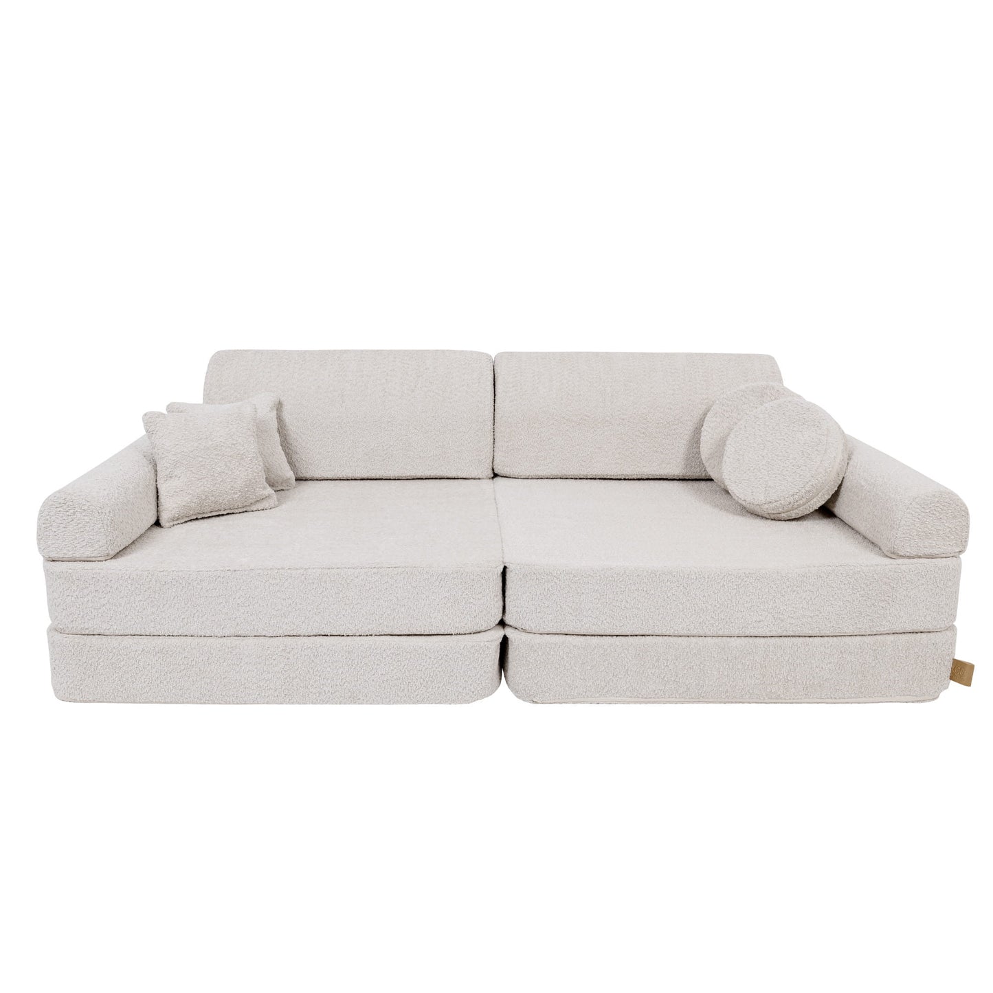 Large Modular Sofa for Kids - Premium Boucle, Champagne Ecru