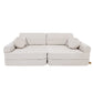 Large Modular Sofa for Kids - Premium Boucle, Champagne Ecru