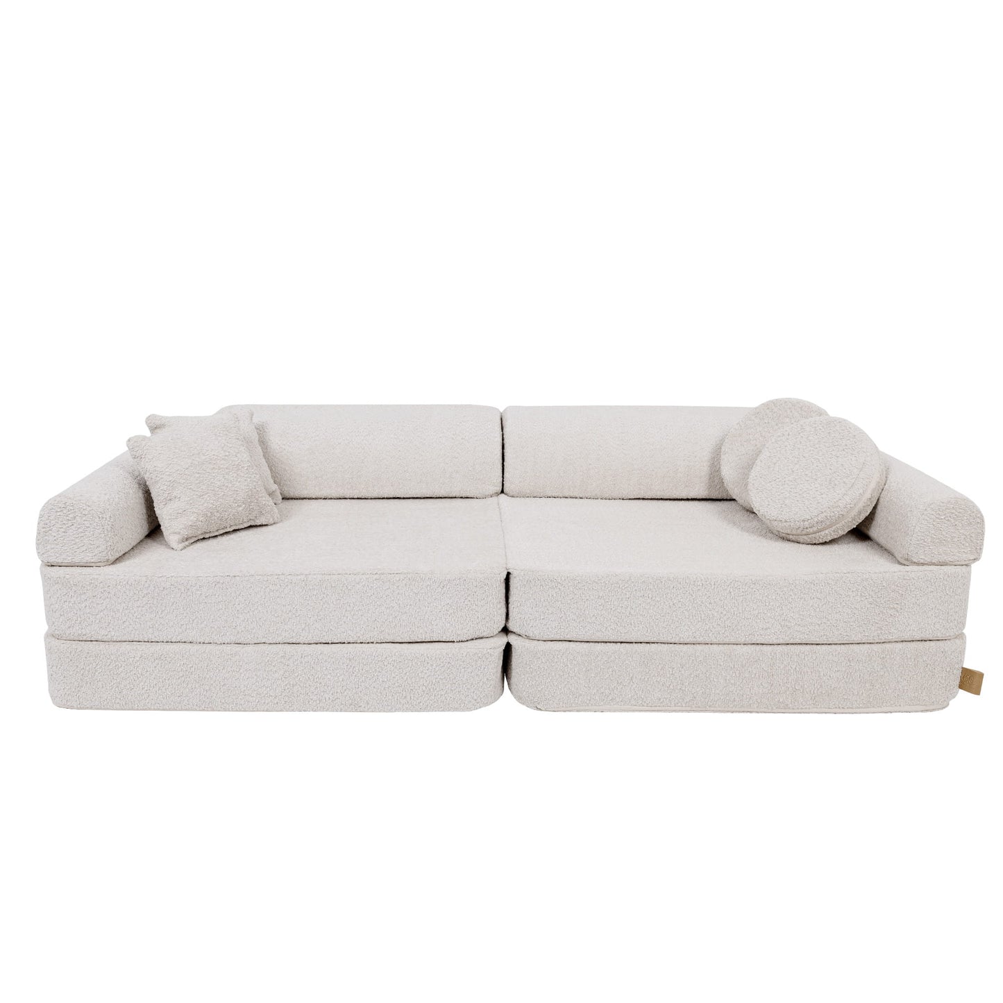 Large Modular Sofa for Kids - Premium Boucle, Champagne Ecru