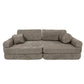 Large Modular Sofa for Kids - Premium Boucle, Tan Beige