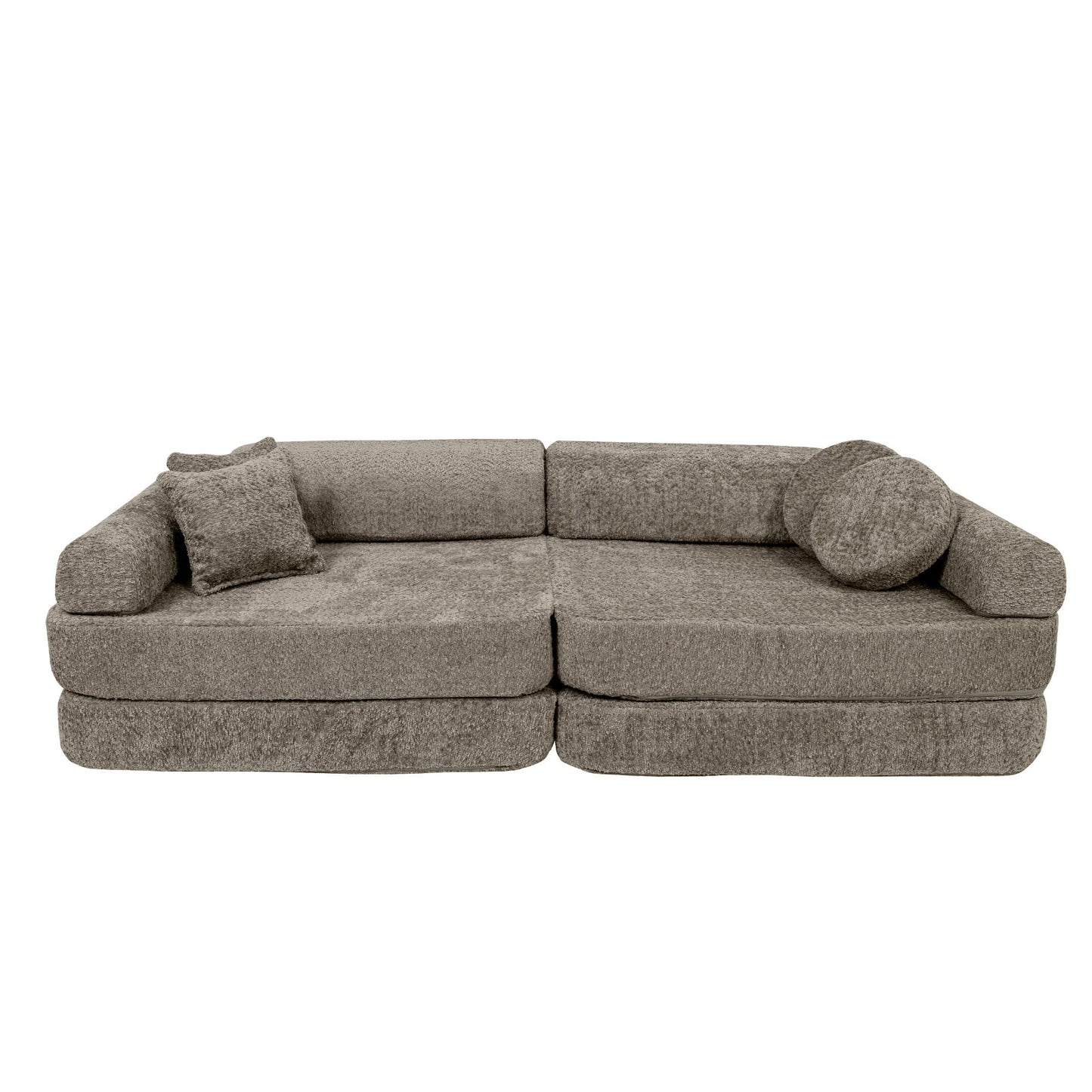 Large Modular Sofa for Kids - Premium Boucle, Tan Beige