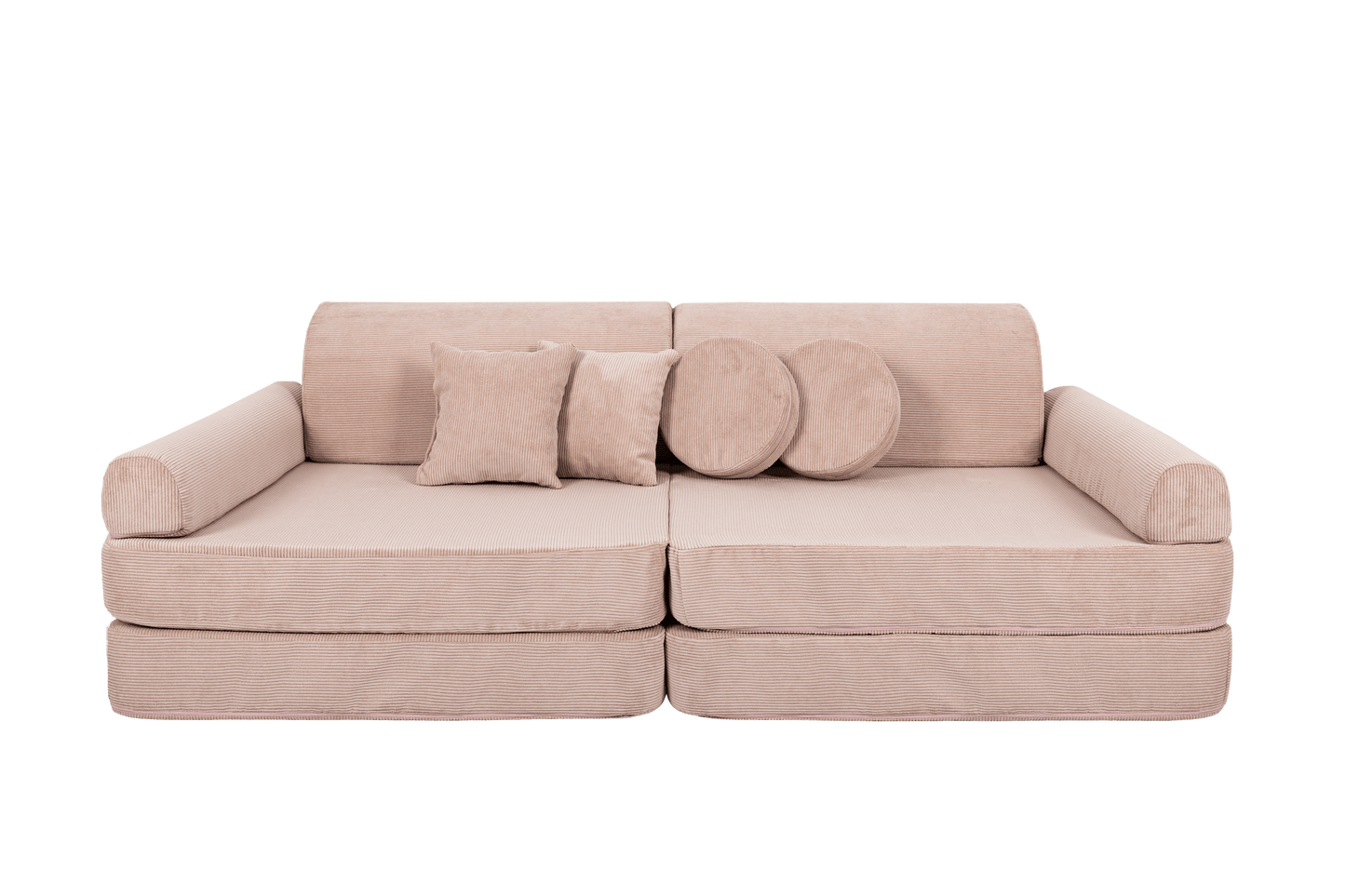 Large Modular Sofa for Kids - Slimcord Corduroy Pink