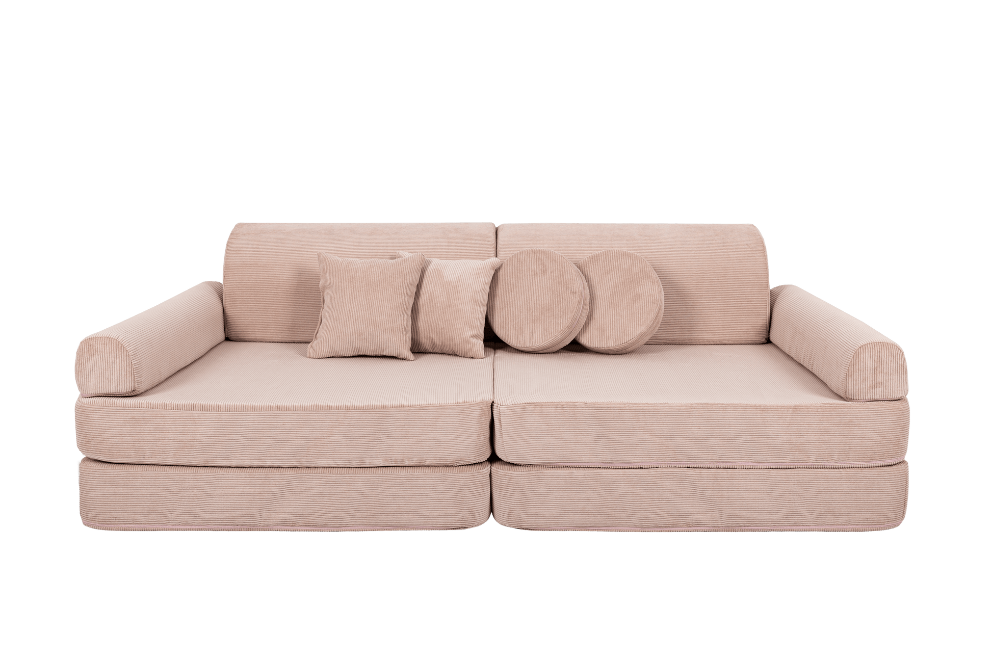 Large Modular Sofa for Kids - Slimcord Corduroy Pink