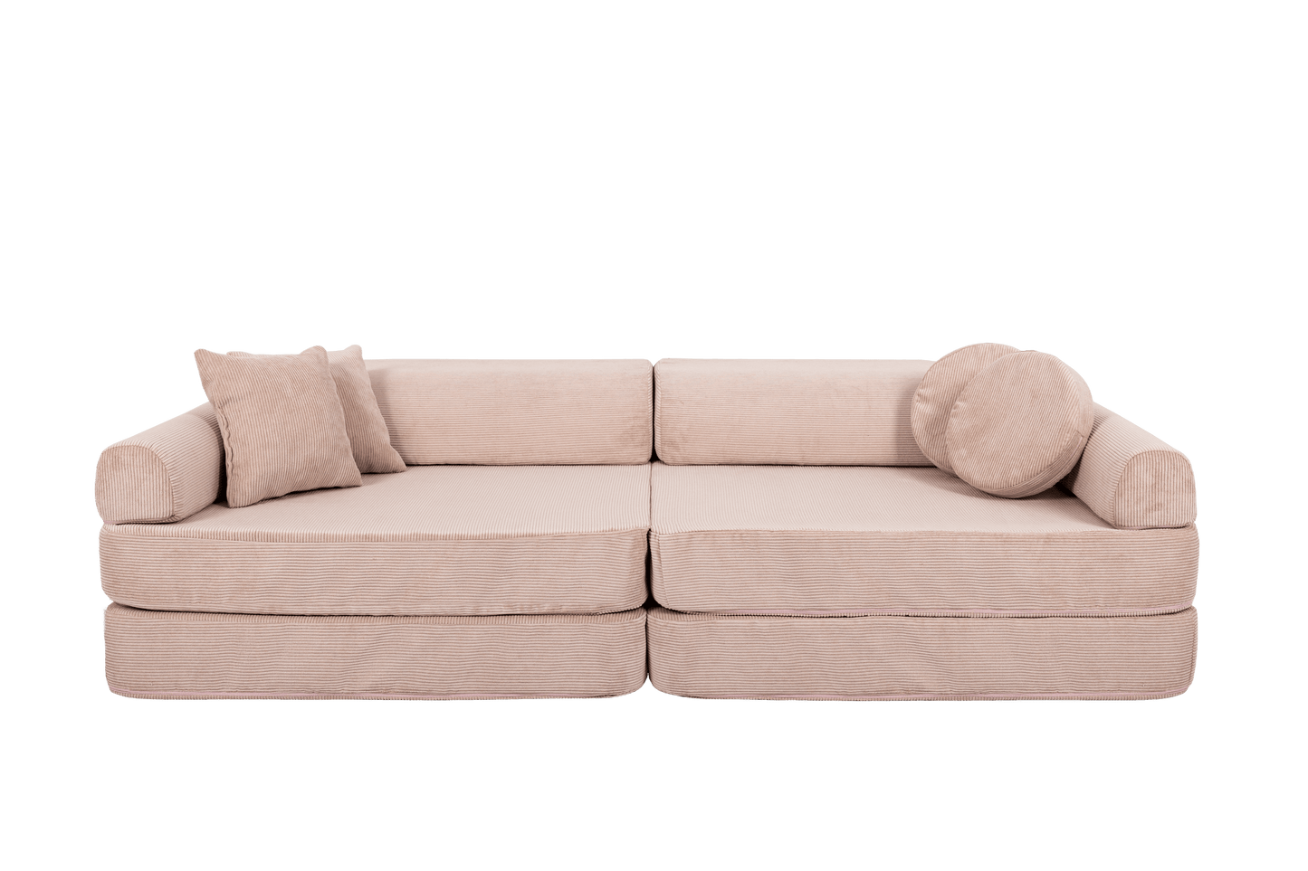 Large Modular Sofa for Kids - Slimcord Corduroy Pink