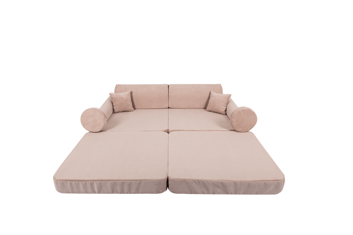 Large Modular Sofa for Kids - Slimcord Corduroy Pink