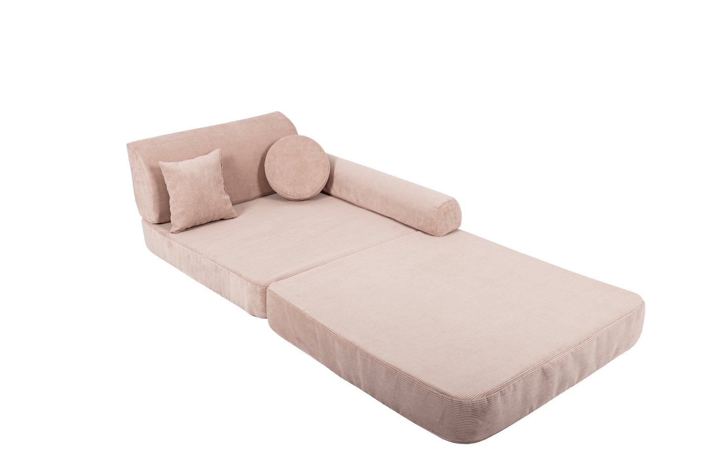 Large Modular Sofa for Kids - Slimcord Corduroy Pink