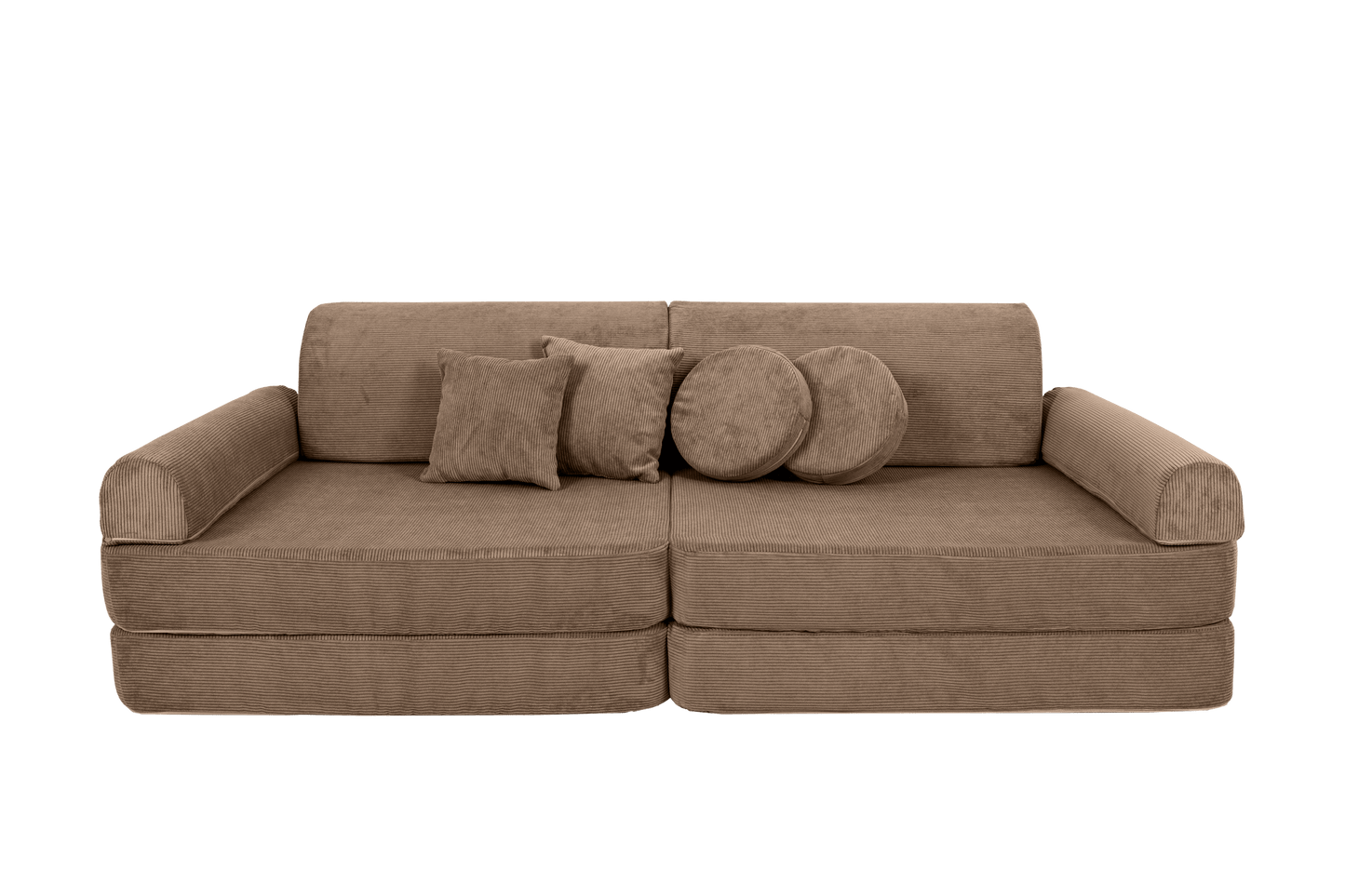 Large Modular Sofa for Kids - Slimcord Corduroy Brown