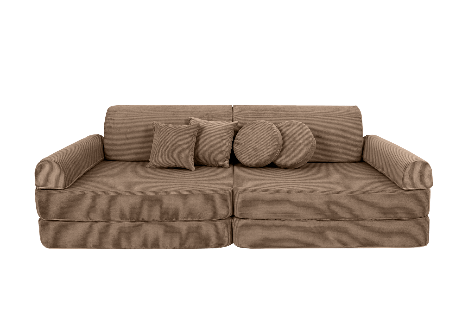 Large Modular Sofa for Kids - Slimcord Corduroy Brown