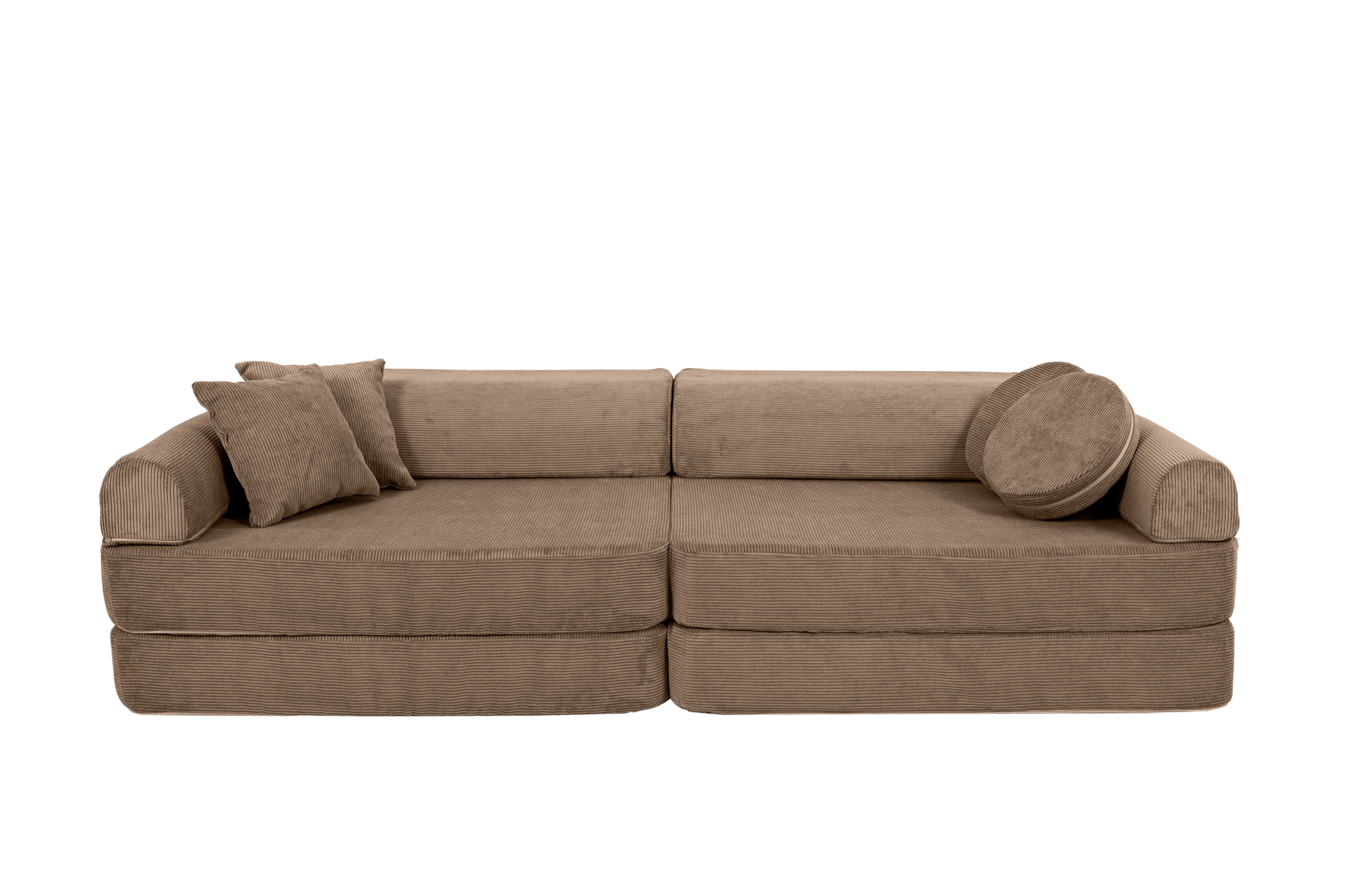 Large Modular Sofa for Kids - Slimcord Corduroy Brown