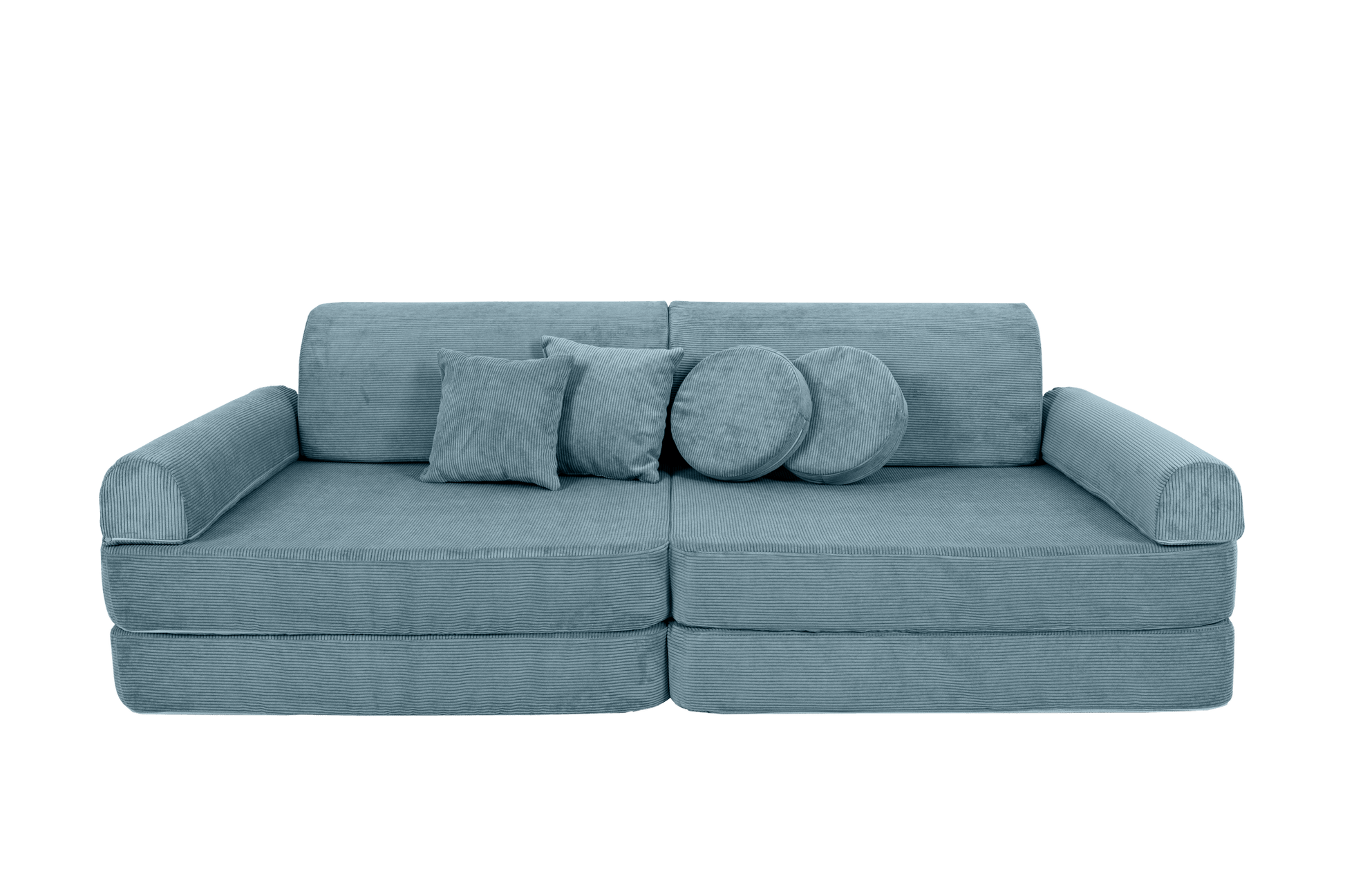 Large Modular Sofa for Kids - Slimcord Corduroy Turquise