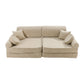 Large Modular Sofa for Kids - Premium Corduroy Ecru