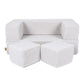 MeowBaby® Bearly Cube Sofa - White