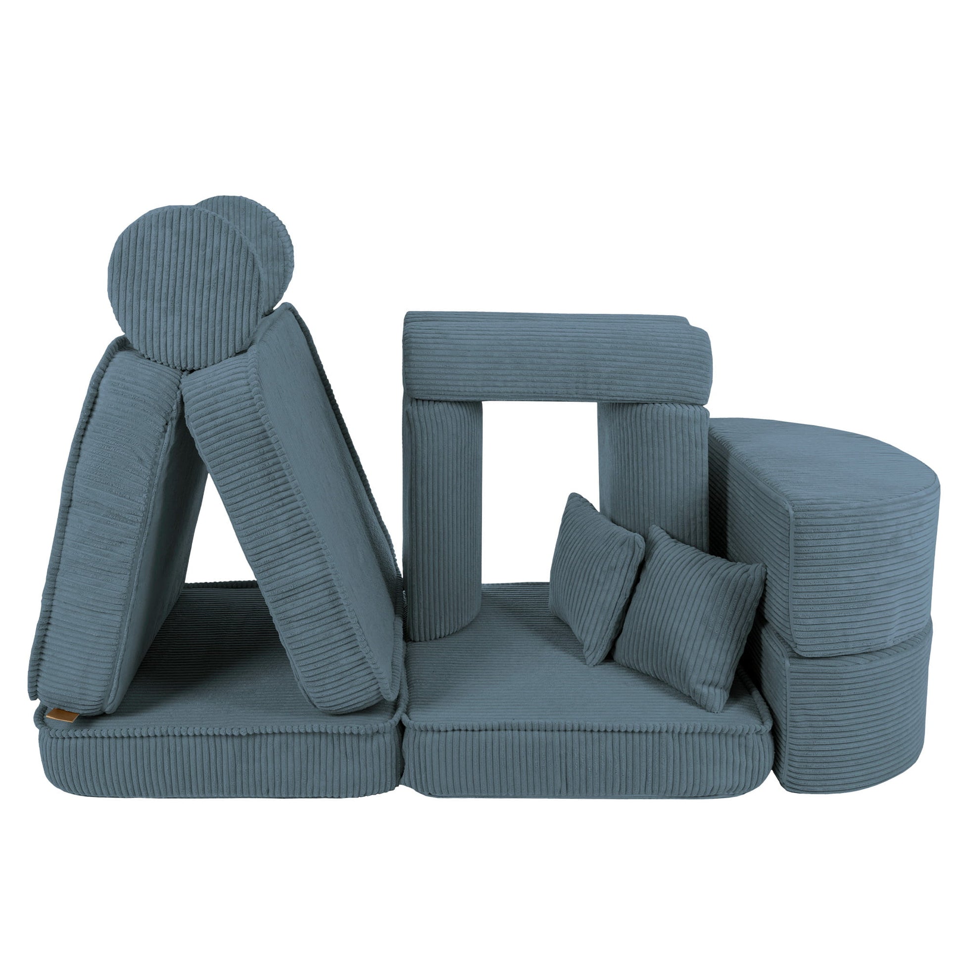 Medium Modular Sofa for Kids - Aesthetic Turquoise Plus