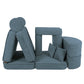 Medium Modular Sofa for Kids - Aesthetic Turquoise Plus