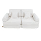 Medium Modular Sofa for Kids - Boucle White