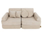 Medium Modular Sofa for Kids - Slimcord Ecru