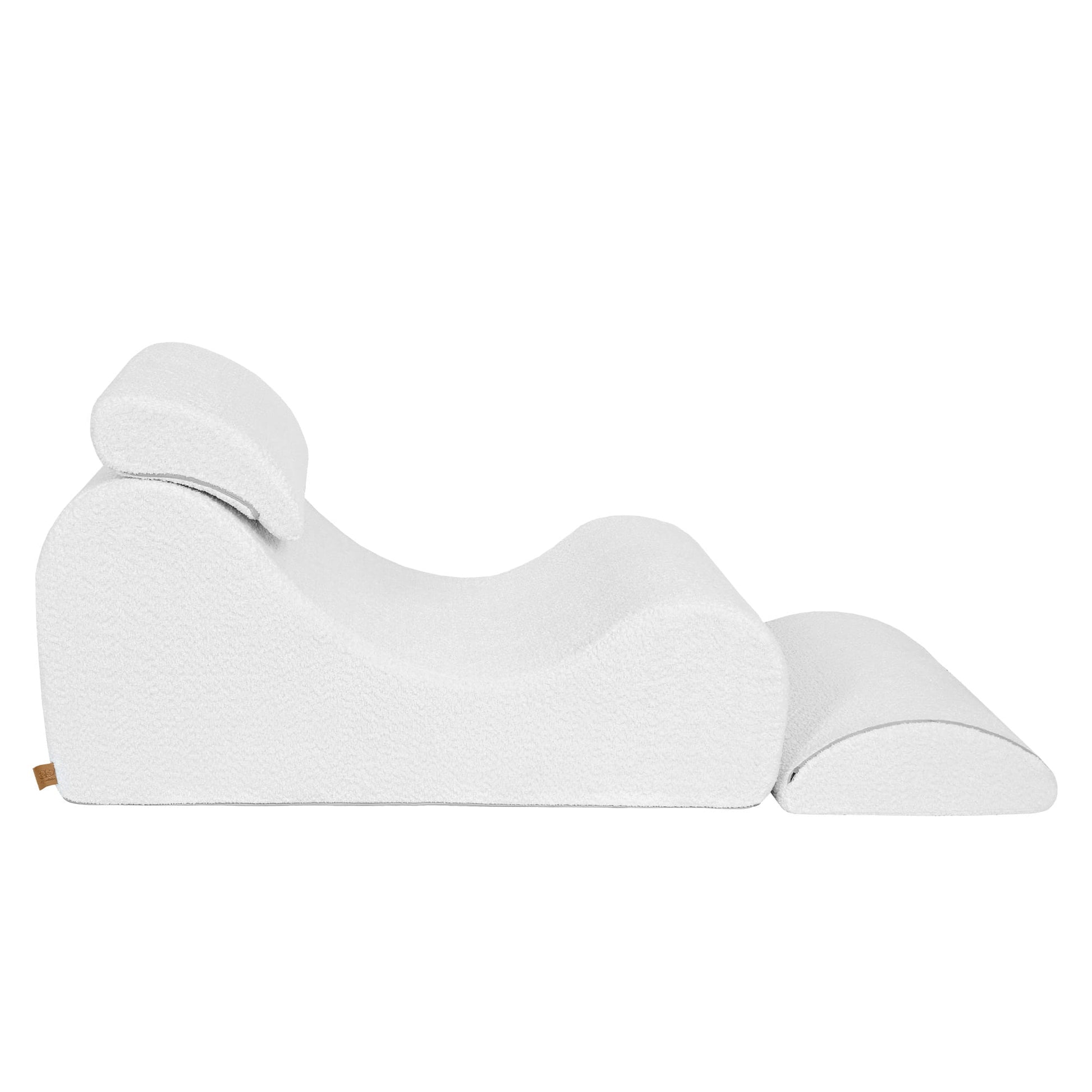 Wave Lounger - White Boucle