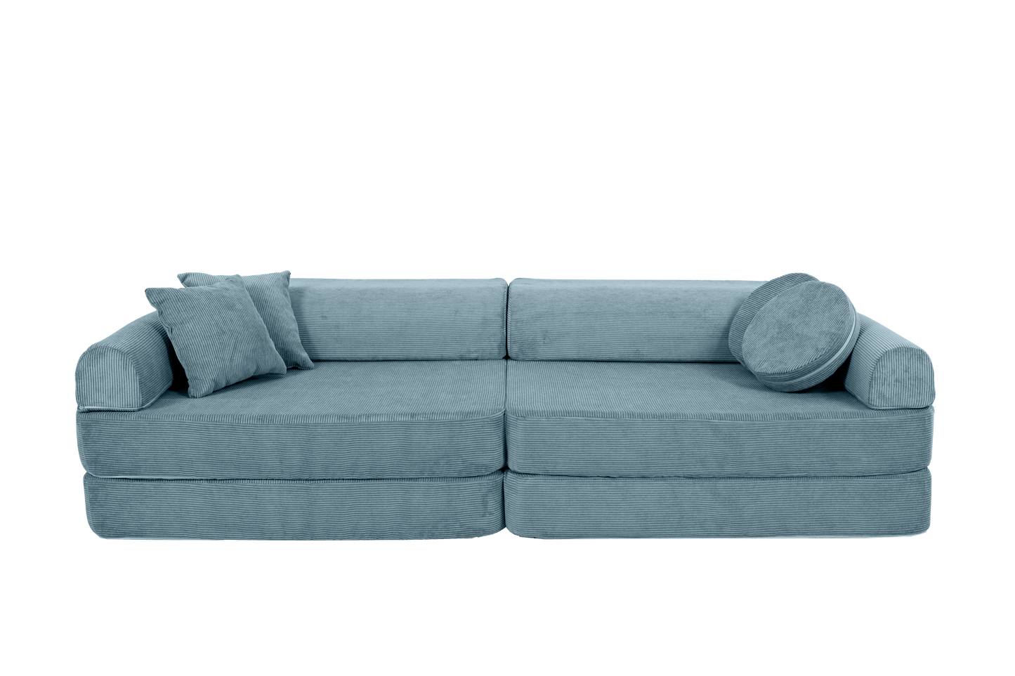 Large Modular Sofa for Kids - Slimcord Corduroy Turquise