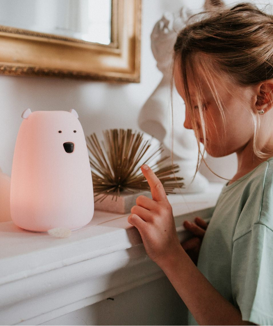 Big Bear Silicone Lamp with Remote - Pink