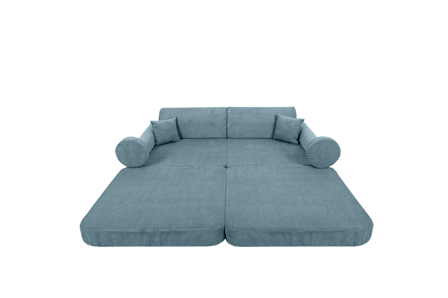 Large Modular Sofa for Kids - Slimcord Corduroy Turquise