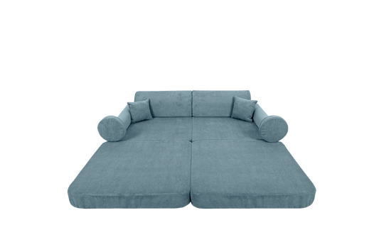 Large Modular Sofa for Kids - Slimcord Corduroy Turquise